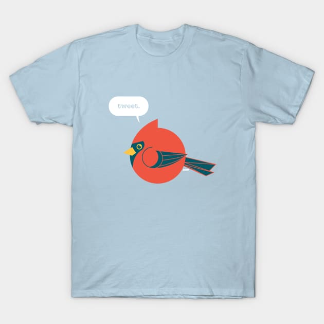 Borbs - Cardinal Tweet T-Shirt by monkeyminion